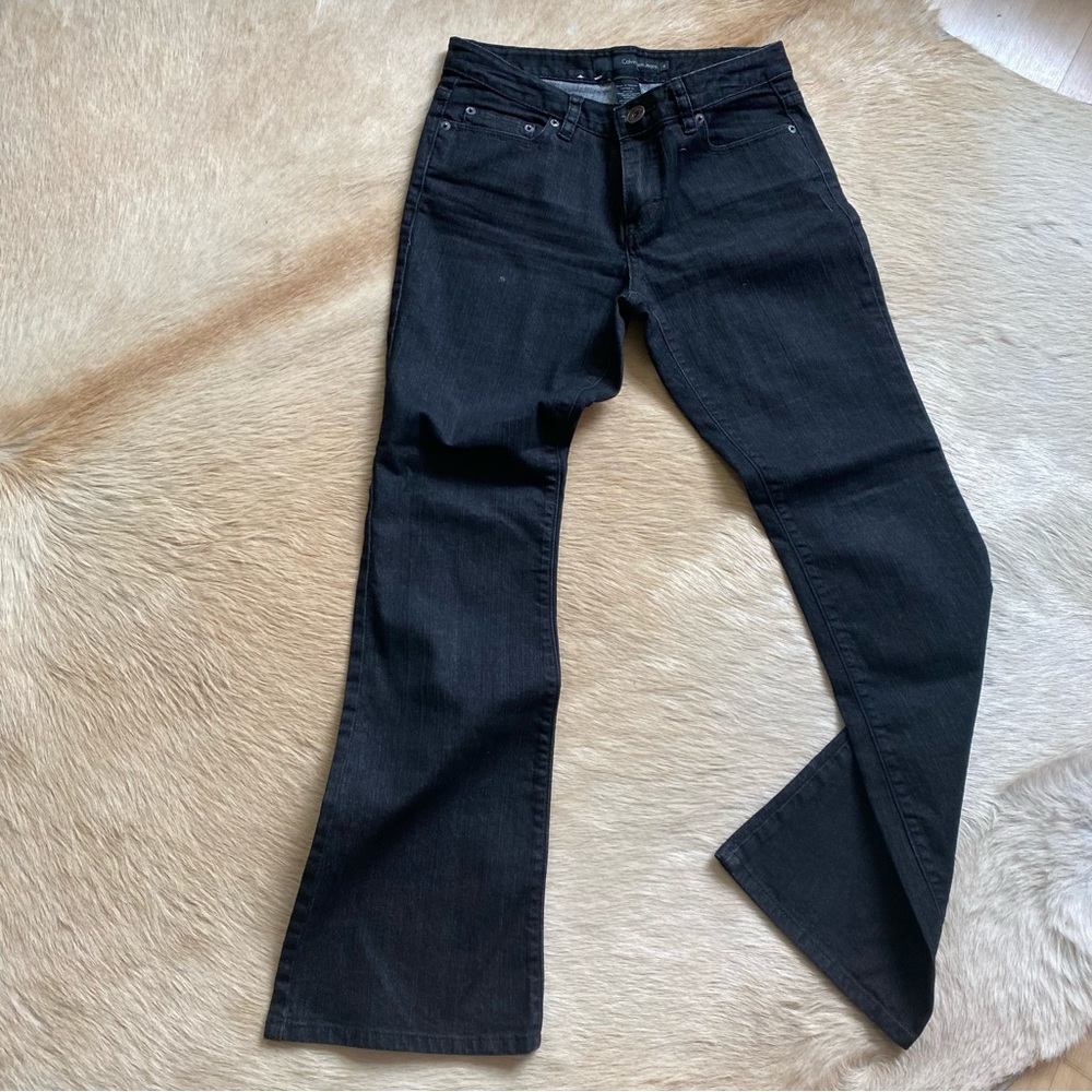 Calvin Klein Black Flare jeans women’s size 4